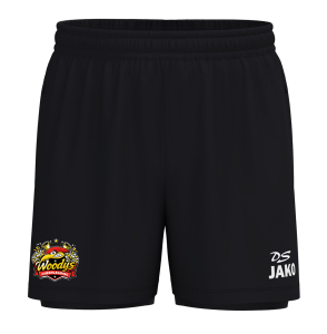 2-in-1 Short | JAKO One | Herren | schwarz | Woodpeckers e.V. | Cheers