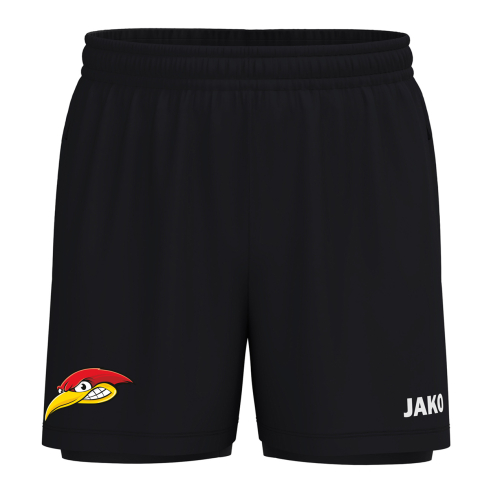 2-in-1 Short | JAKO One | Herren | schwarz | Woodpeckers e.V.