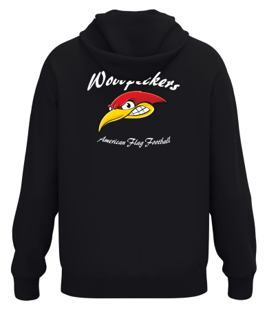 Kapuzensweatshirt | JAKO One Cotton | Kinder/Herren | schwarz | Woodpeckers e.V.