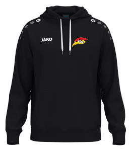 Kapuzensweatshirt | JAKO One Cotton | Kinder/Herren | schwarz | Woodpeckers e.V.