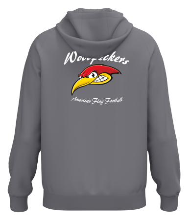 Kapuzensweatshirt | JAKO One Cotton | Kinder/Herren | grau | Woodpeckers e.V.