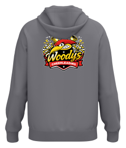 Kapuzensweatshirt | JAKO One Cotton | Kinder/Herren | grau | Woodpeckers e.V. | Cheers