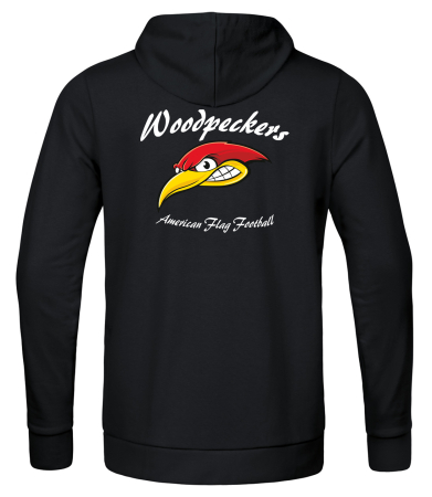 Kapuzenjacke | Kinder/Damen/Herren | JAKO Base | schwarz | Woodpeckers e.V.