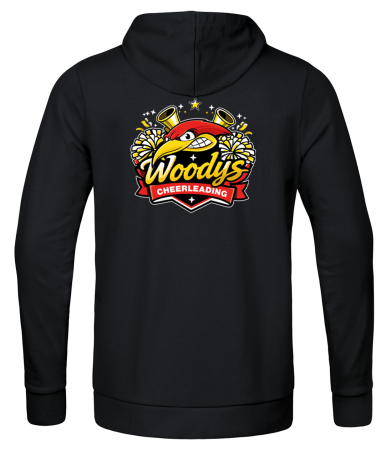 Kapuzenjacke | Kinder/Damen/Herren | JAKO Base | schwarz | Woodpeckers e.V. | Cheers