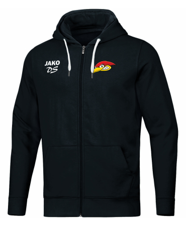 Kapuzenjacke | Kinder/Damen/Herren | JAKO Base | schwarz | Woodpeckers e.V. | Cheers