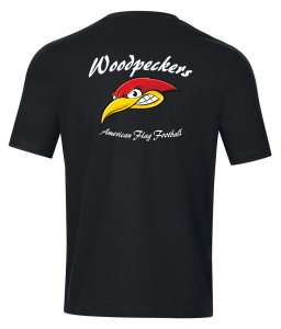 T-Shirt | Kinder/Damen/Herren | JAKO Base | schwarz | Woodpeckers e.V.