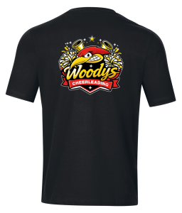 T-Shirt | Kinder/Damen/Herren | JAKO Base | schwarz | Woodpeckers e.V. | Cheers