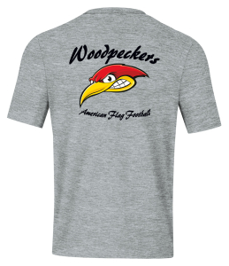 T-Shirt | Kinder/Damen/Herren | JAKO Base | hellgrau meliert | Woodpeckers e.V.