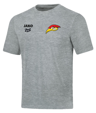 T-Shirt | Kinder/Damen/Herren | JAKO Base | hellgrau meliert | Woodpeckers e.V. | Cheers