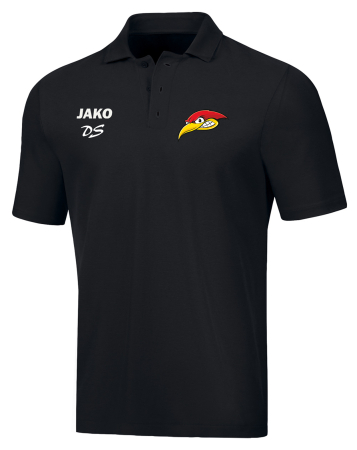 Polo | Kinder/Damen|Herren | JAKO Base | schwarz | Woodpeckers e.V.