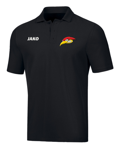 Polo | Kinder/Damen|Herren | JAKO Base | schwarz | Woodpeckers e.V. | Cheers