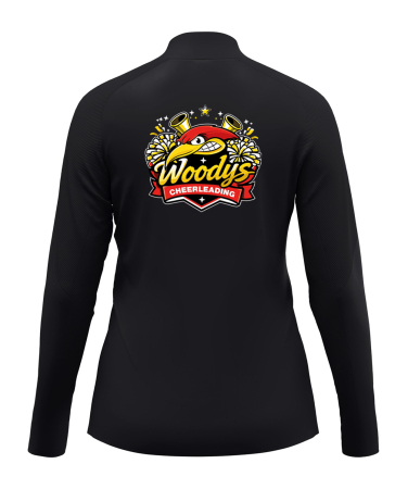ZipTop Light Flow | JAKO | Damen | schwarz | Woodpeckers e.V. | Cheers