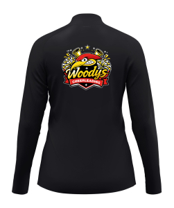 ZipTop Light Flow | JAKO | Damen | schwarz | Woodpeckers e.V. | Cheers