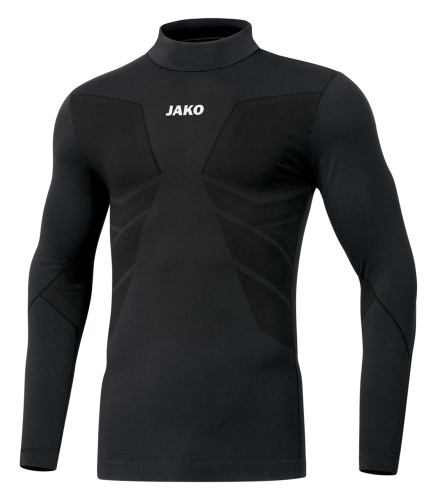 Longsleeve Turtleneck Kinder/unisex | JAKO Comfort 2.0 | schwarz | Woodpeckers e.V.