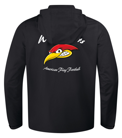 Allwetterjacke unisex | JAKO Allround | schwarz | Woodpeckers e.V.