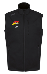 Softshellweste Premium Herren/Damen | JAKO | schwarz | Woodpeckers e.V. | Cheers