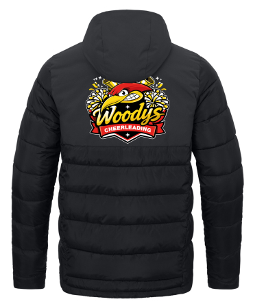 Stadionjacke mit Kapuze | Kinder/Herren | JAKO | schwarz | Woodpeckers e.V. | Cheers
