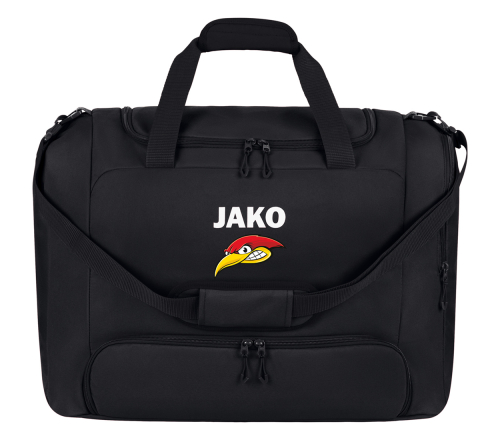 Sporttasche mit Bodenfach One | JAKO | schwarz | Woodpeckers e.V.