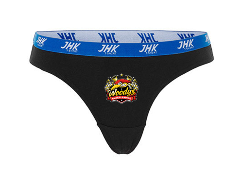 Tanga | Damen | schwarz | Woodpeckers e.V. | Cheers