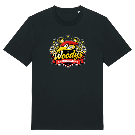 T-Shirt für Herren | Stanley Stella Creator 2.0 | Logo |  schwarz | Woodpeckers e.V. | Cheers