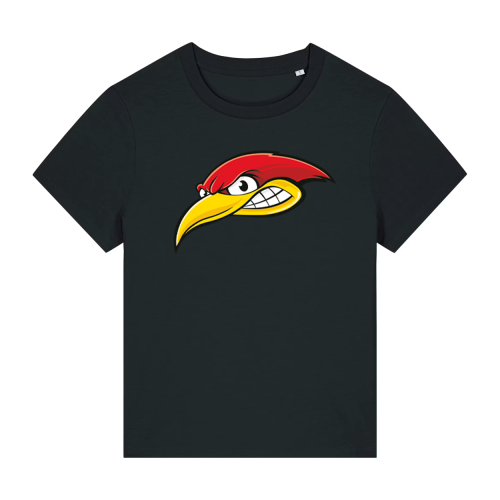 T-Shirt für Damen | Stanley Stella Muser | schwarz | Logo | Woodpeckers e.V.