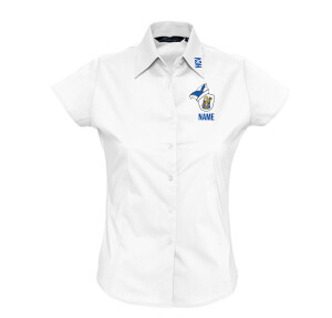 Bluse | kurzarm | Damen | weiss | Heiligenstädter Carnevalsverein e.V.
