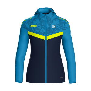 Kapuzenjacke Kinder/unisex/Damen | JAKO Iconic | marine/JAKO blau/neongelb | Nippon Gotha