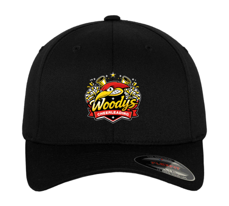 Basecap Wooly Combed | schwarz | Woodpeckers e.V. | Cheers