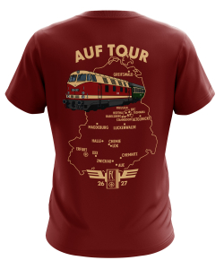 T-Shirt | Tourshirt 26/27 | weinrot | Erfurt