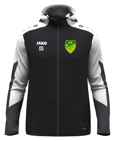 Kapuzenjacke | JAKO Dynamic | Kinder/Herren | schwarz/weiß/anthrazit | Sportfreunde Kranichfeld 2022 e.V.