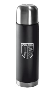 Isolierflasche | Edelstahl | matt | schwarz | 500ml | SV...