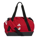 Sporttasche mit Bodenfach | adidas Tiro duffle bag | rot | SV Olympia Haßleben