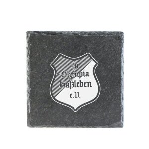 Untersetzer | Schiefer | Logo | SV Olympia Haßleben