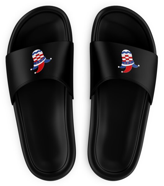 Badeschuhe | Logo | schwarz | Leimbacher Karnevalverein