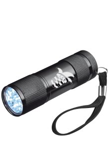 LED Taschenlampe | Aluminium | schwarz | Logo |...