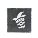 Untersetzer | Schiefer | Logo | Leimbacher Karnevalverein