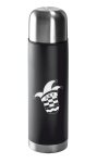 Isolierflasche | Edelstahl | matt | schwarz | 500ml | Leimbacher Karnevalverein