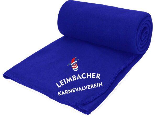 Aufwärmdecke | Fleece | royal | Leimbacher Karnevalverein