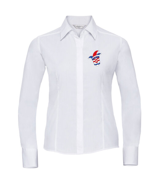 Bluse | langarm | Damen | weiss | Leimbacher Karnevalverein