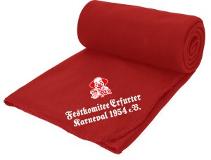 Aufwärmdecke | Fleece | rot | Festkomitee Erfurter...