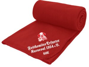 Aufwärmdecke | Fleece | rot | Festkomitee Erfurter...