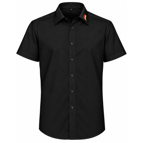 Hemd | kurzarm | Herren | schwarz | Woodpeckers e.V.