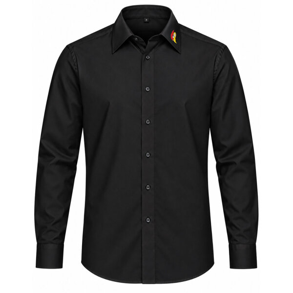 Hemd | langarm | Herren | schwarz | Woodpeckers e.V.