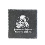 Untersetzer | Schiefer | Logo | Festkomitee Erfurter Karneval 1954 e.V.