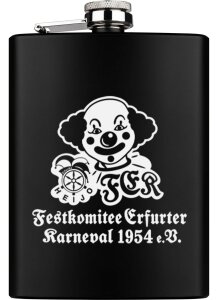 Flachmann | schwarz | Logo | Festkomitee Erfurter...