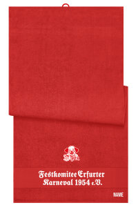 Badetuch/Strandtuch | rot | Festkomitee Erfurter Karneval...