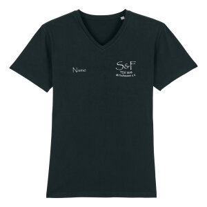 T-Shirt mit V-Ausschnitt Herren | Stanley Stella Presenter | schwarz | TSV 1898 Mittelhausen e.V.