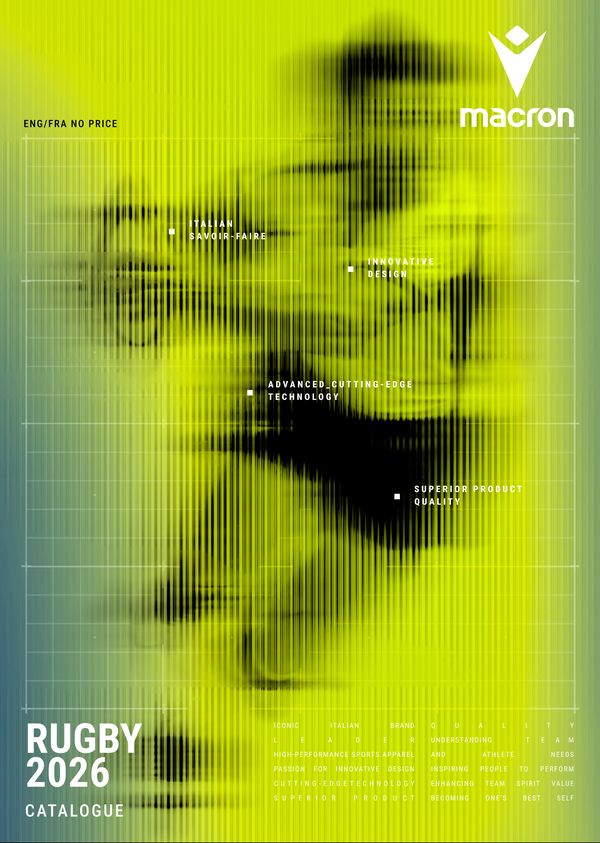 Macron Rugby 2026 Katalog Cover